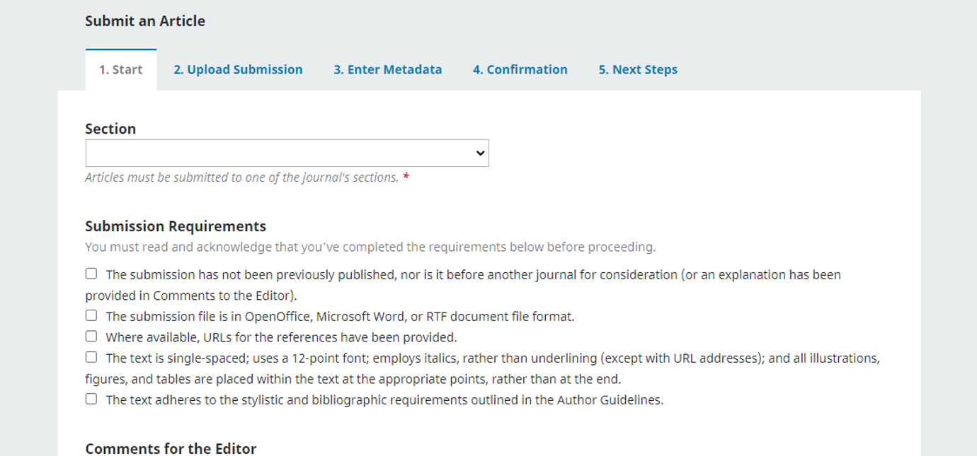 ARTICLE SUBMISSION WIZARD